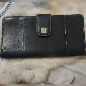 Elegant Black Women's Wallet Genuine Leather